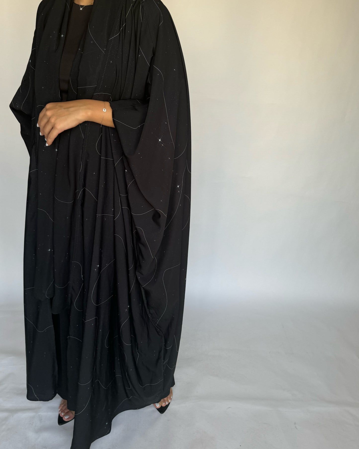 A211 - Black Space Abaya