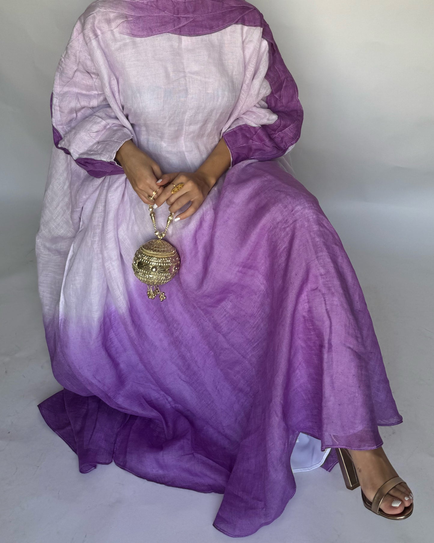 A151 - Purple Ombre Braided Jalabiya