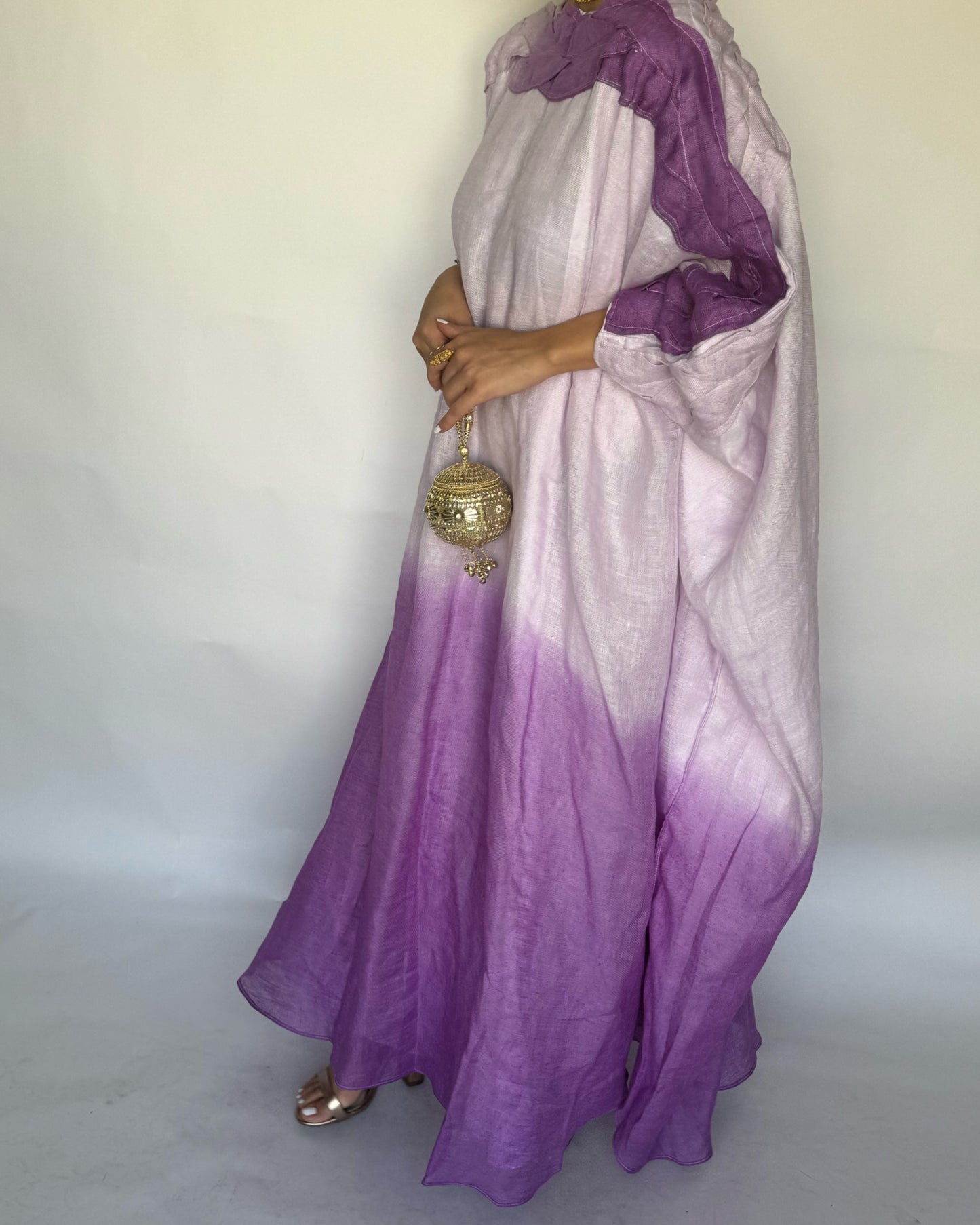 A151 - Purple Ombre Braided Jalabiya