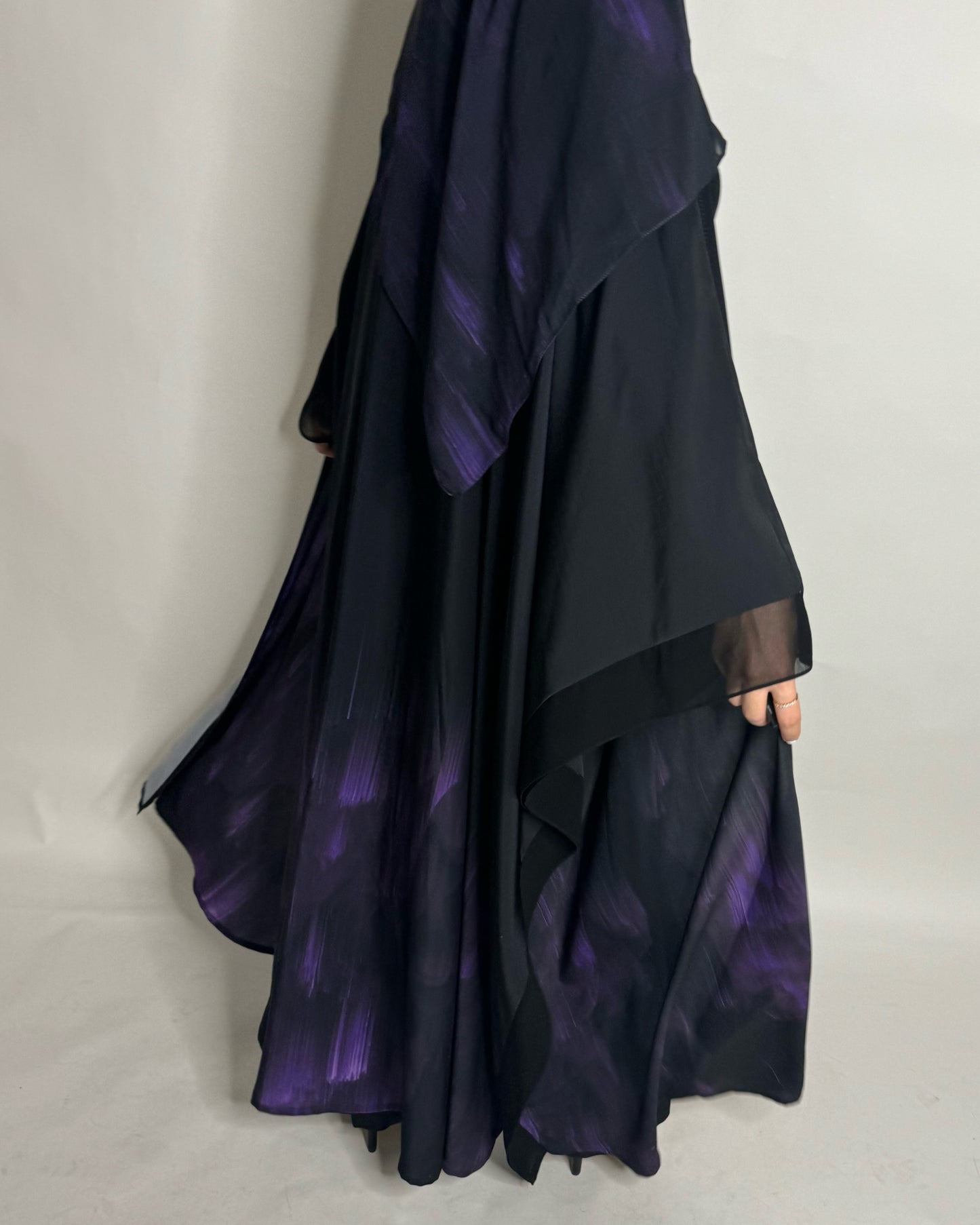 Purple Sky Abaya (READY TO SHIP)