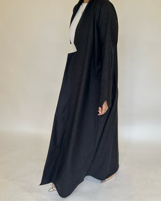 A145 - Winter Dark Gray Abaya