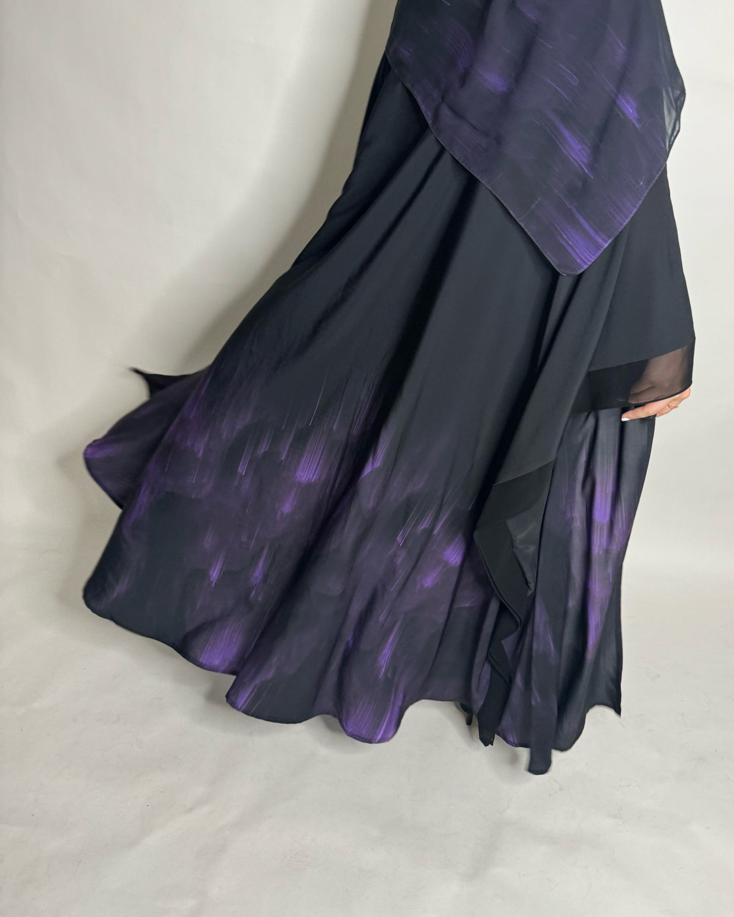 Purple Sky Abaya (READY TO SHIP)