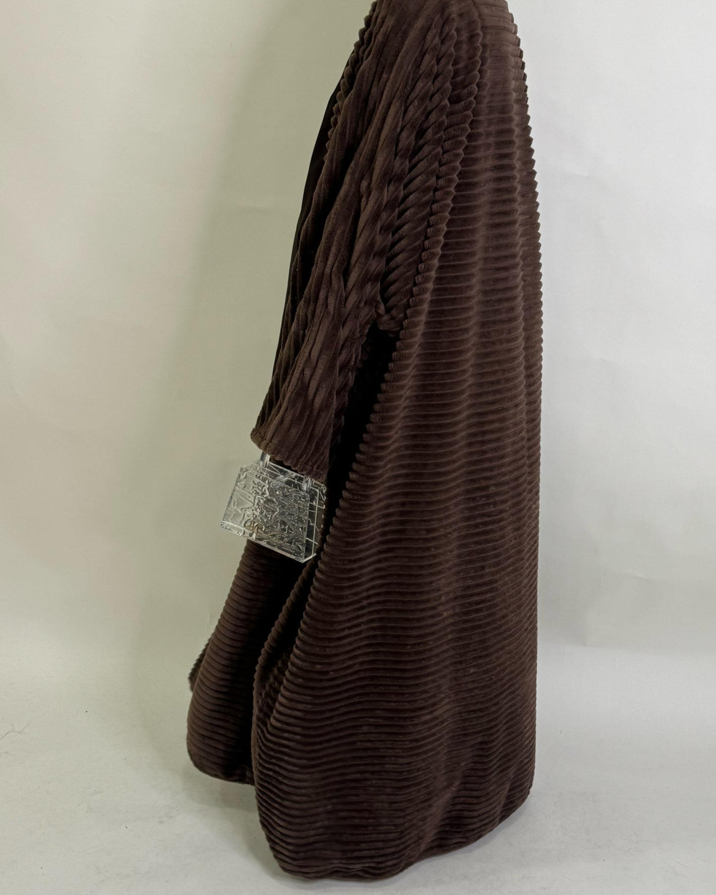 Brown Fur Abaya (READY TO SHIP)