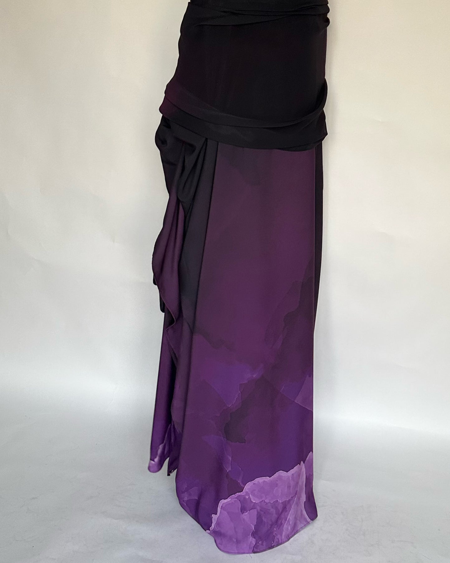 A124 - Purple Gradient Cloud Abaya