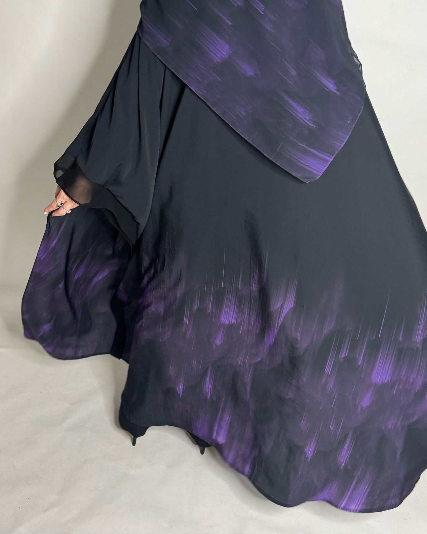 Purple Sky Abaya (READY TO SHIP)