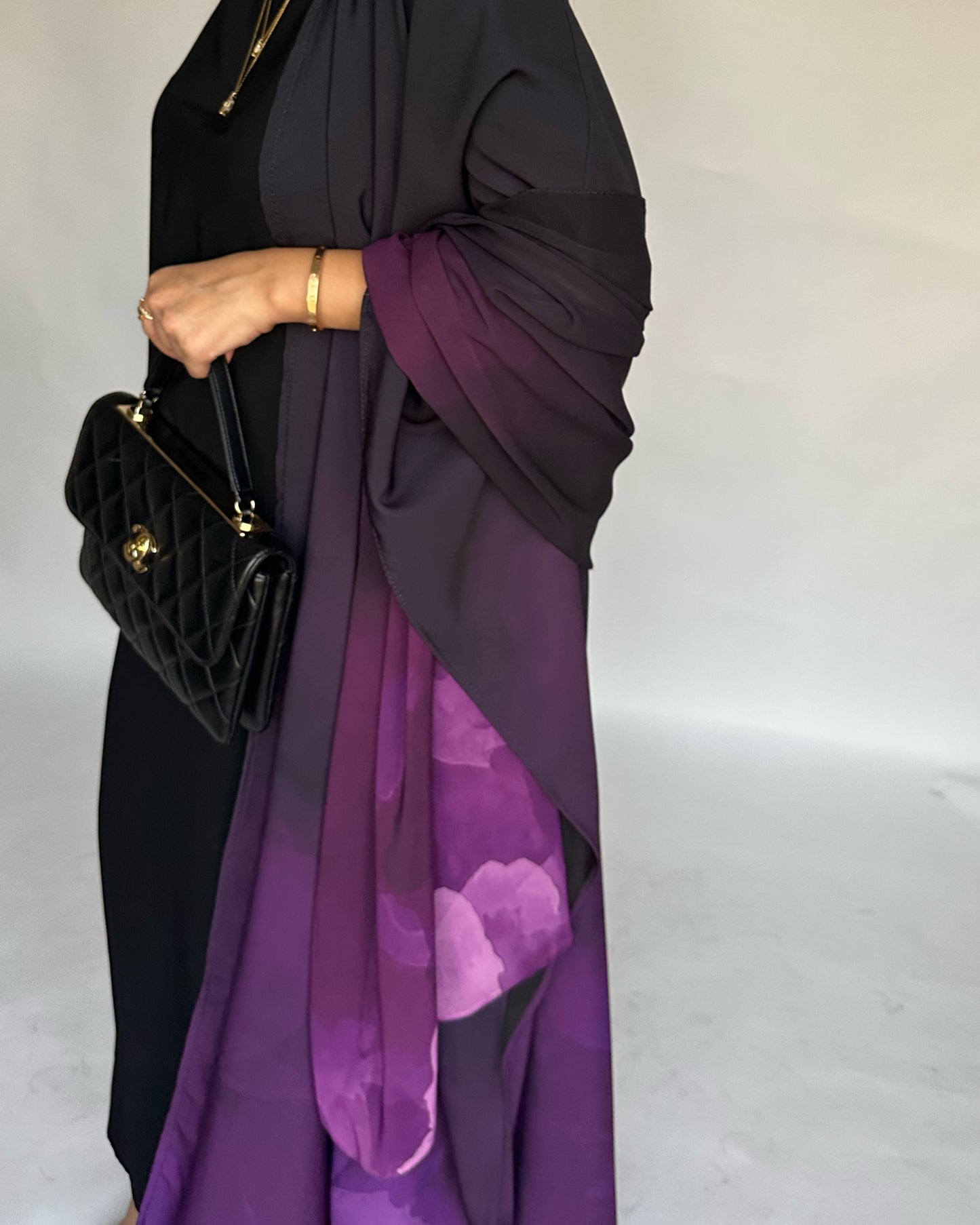 A124 - Purple Gradient Cloud Abaya