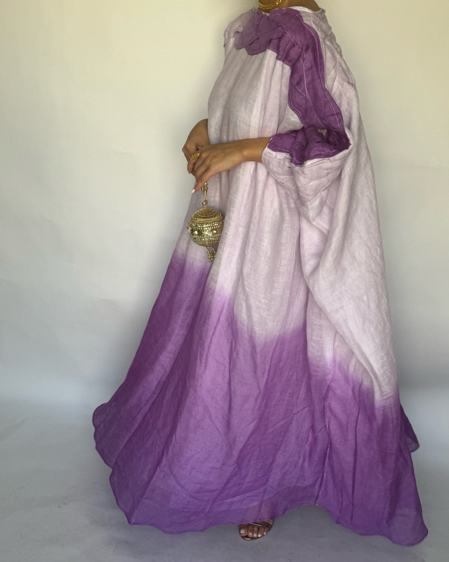 A151 - Purple Ombre Braided Jalabiya