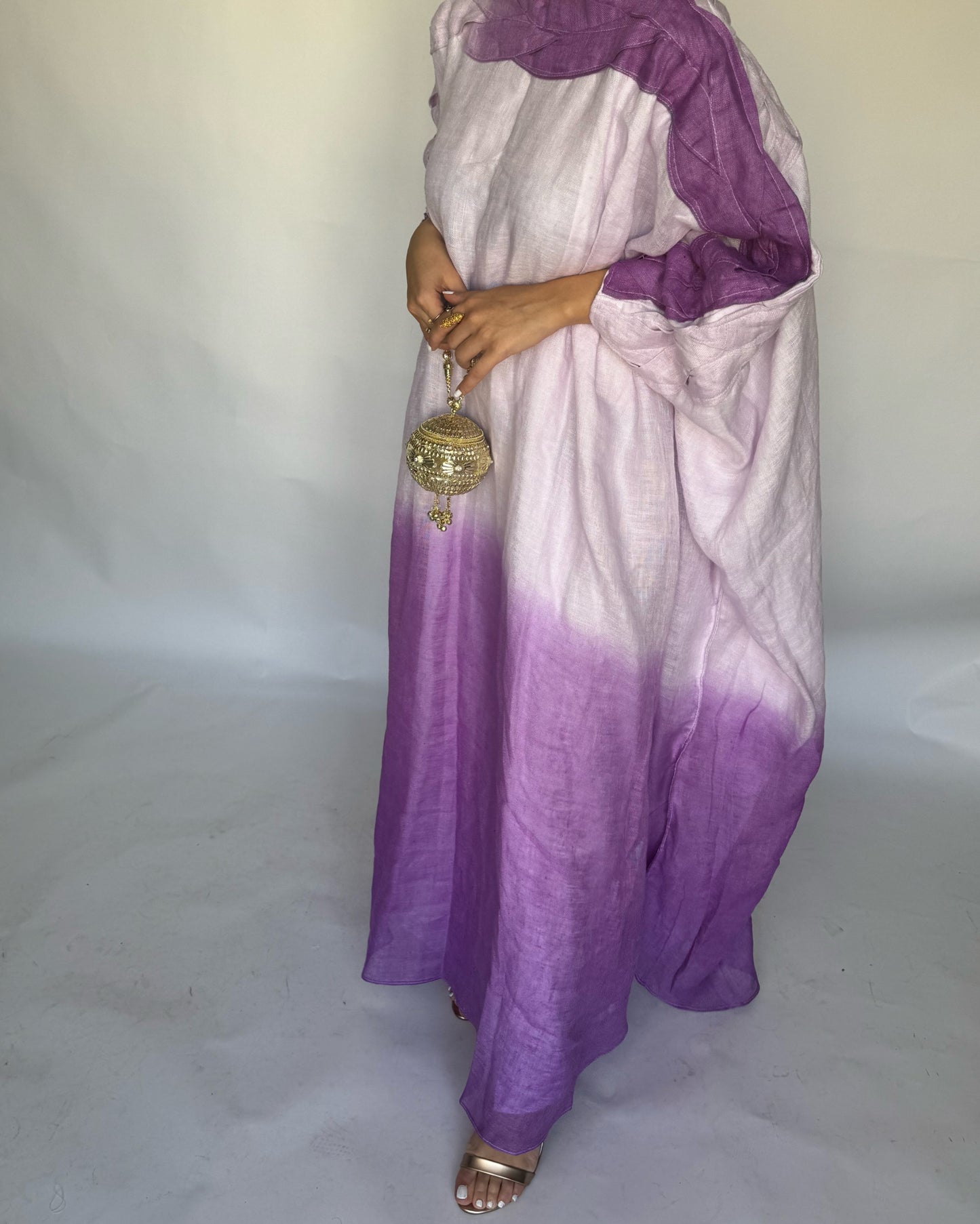 A151 - Purple Ombre Braided Jalabiya