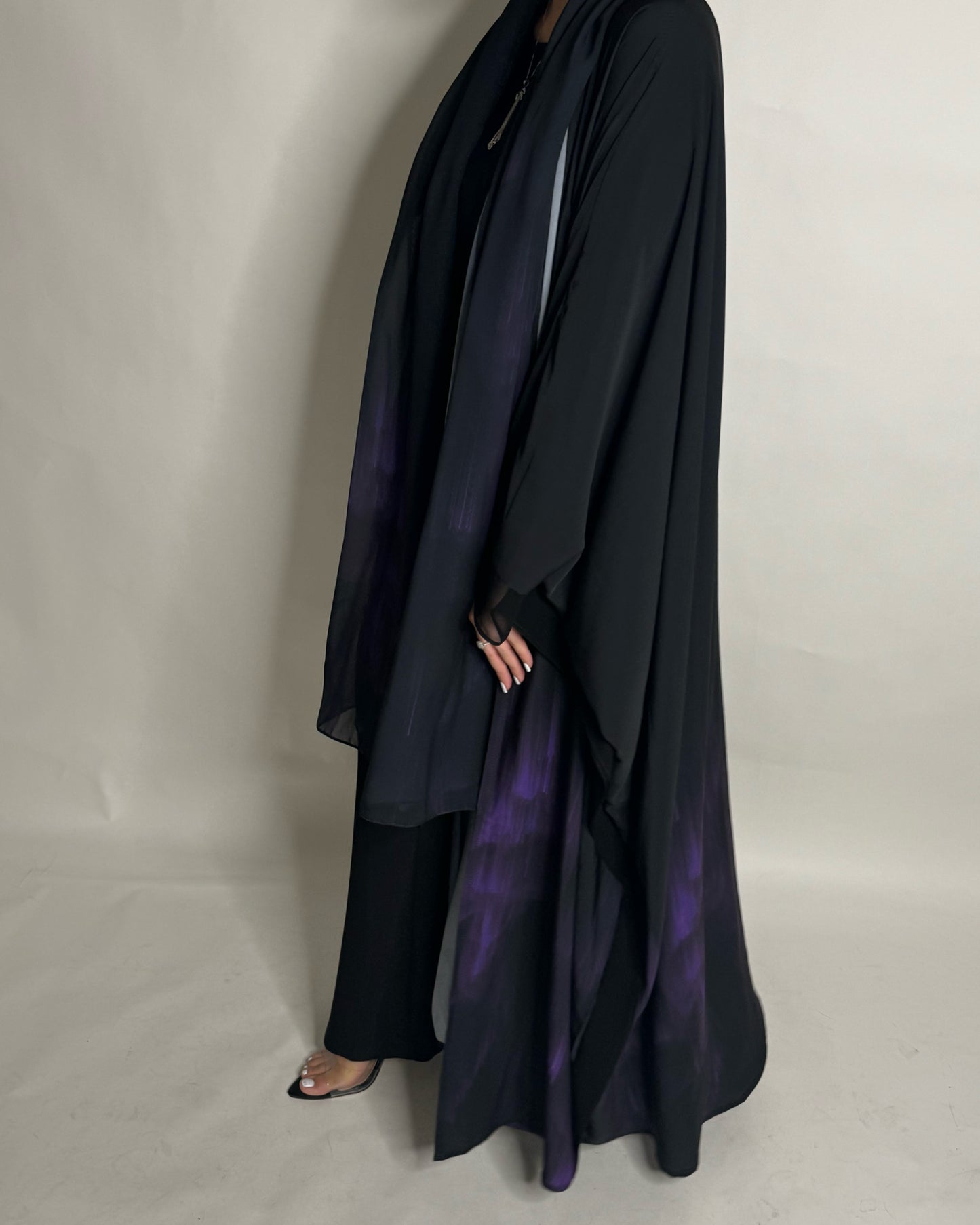 Purple Sky Abaya (READY TO SHIP)