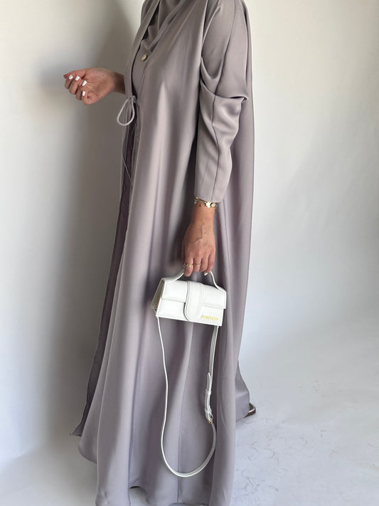 Grayish-Purple Daily Abaya (READY TO SHIP)