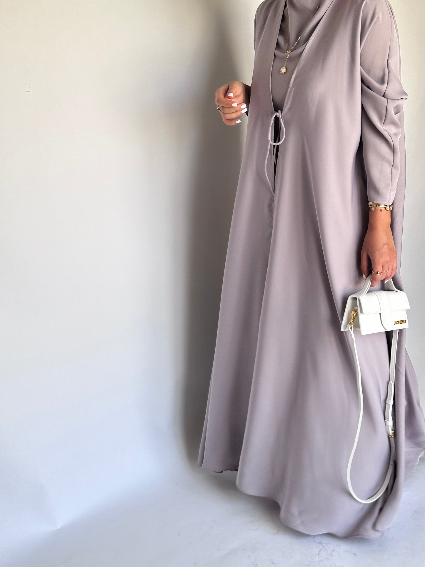 Grayish-Purple Daily Abaya (READY TO SHIP)