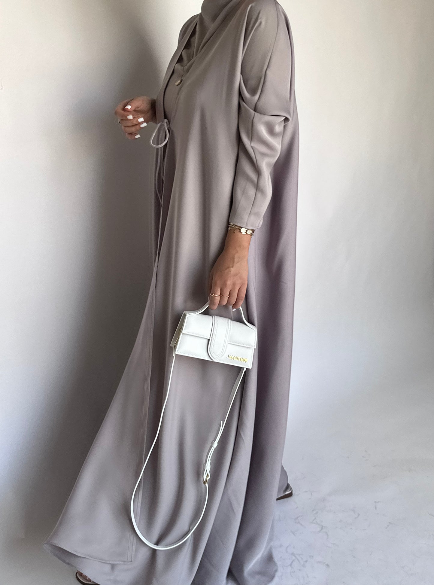 Grayish-Purple Daily Abaya (READY TO SHIP)