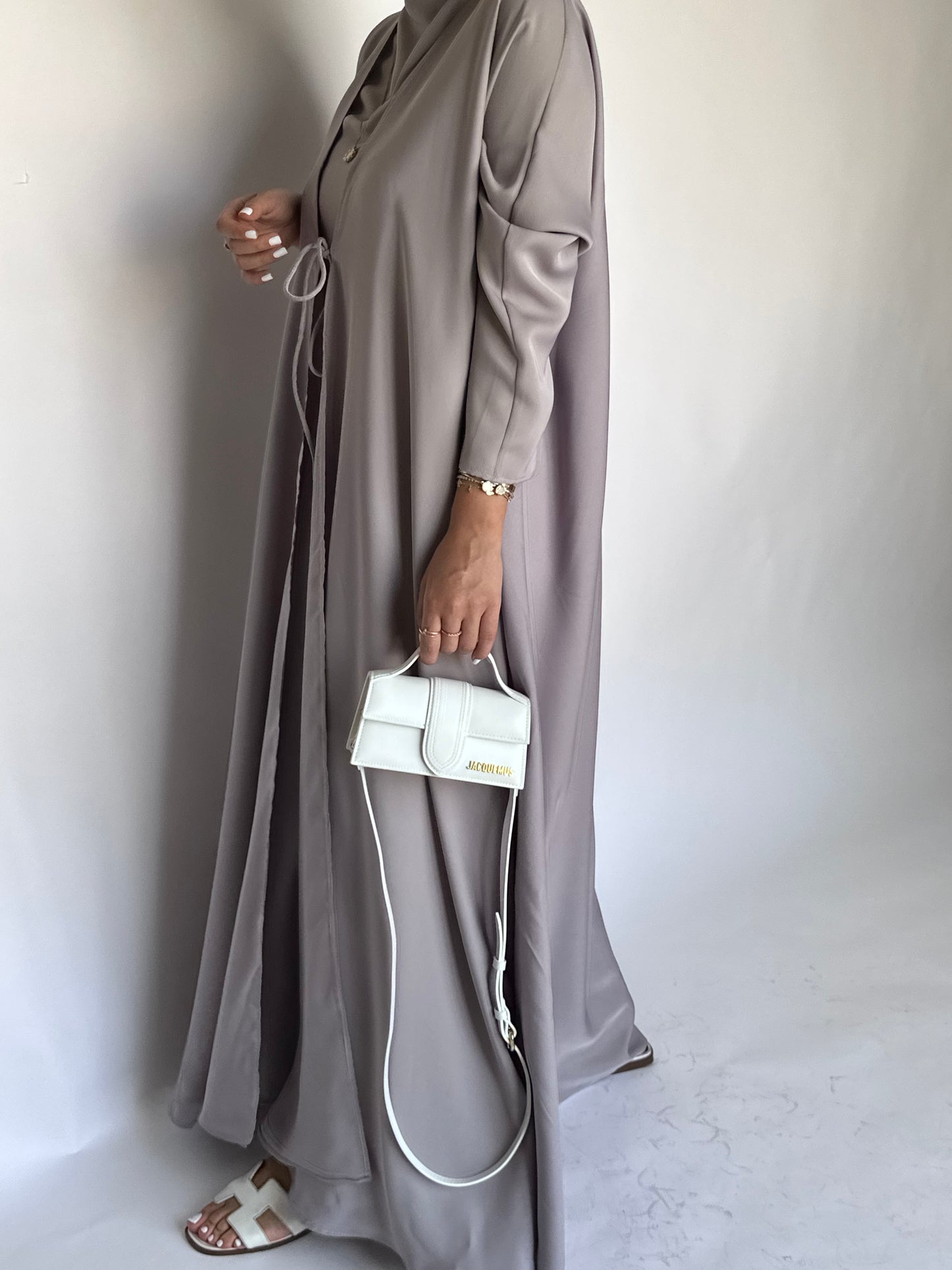 Grayish-Purple Daily Abaya (READY TO SHIP)