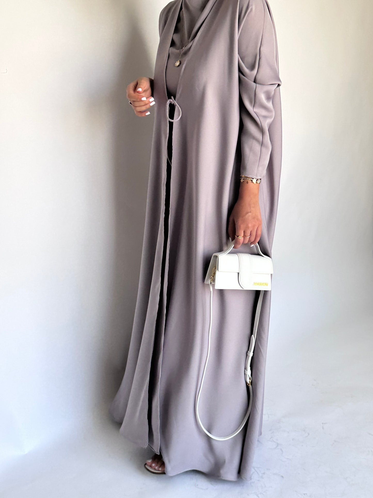 Grayish-Purple Daily Abaya (READY TO SHIP)