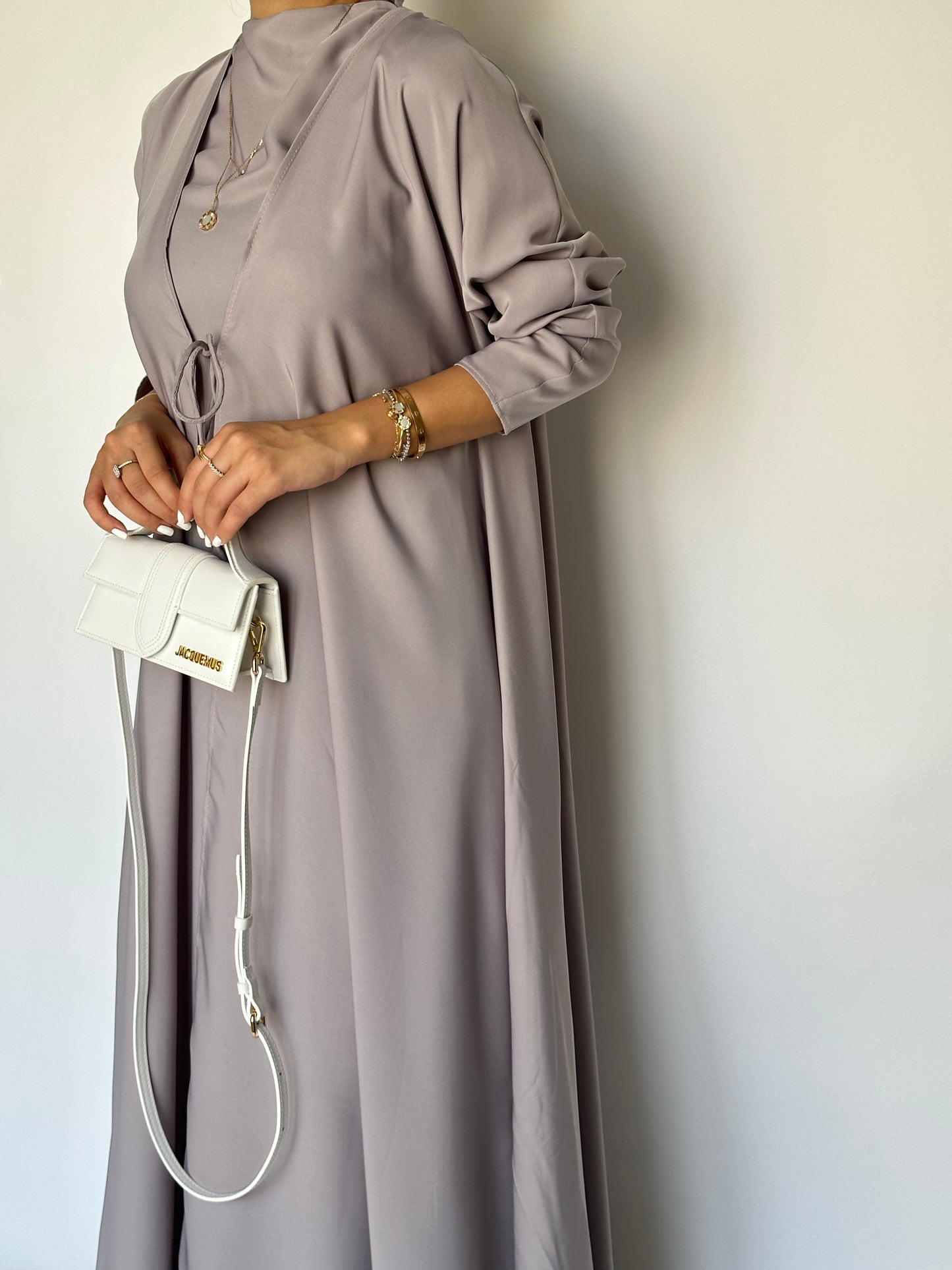 Grayish-Purple Daily Abaya (READY TO SHIP)