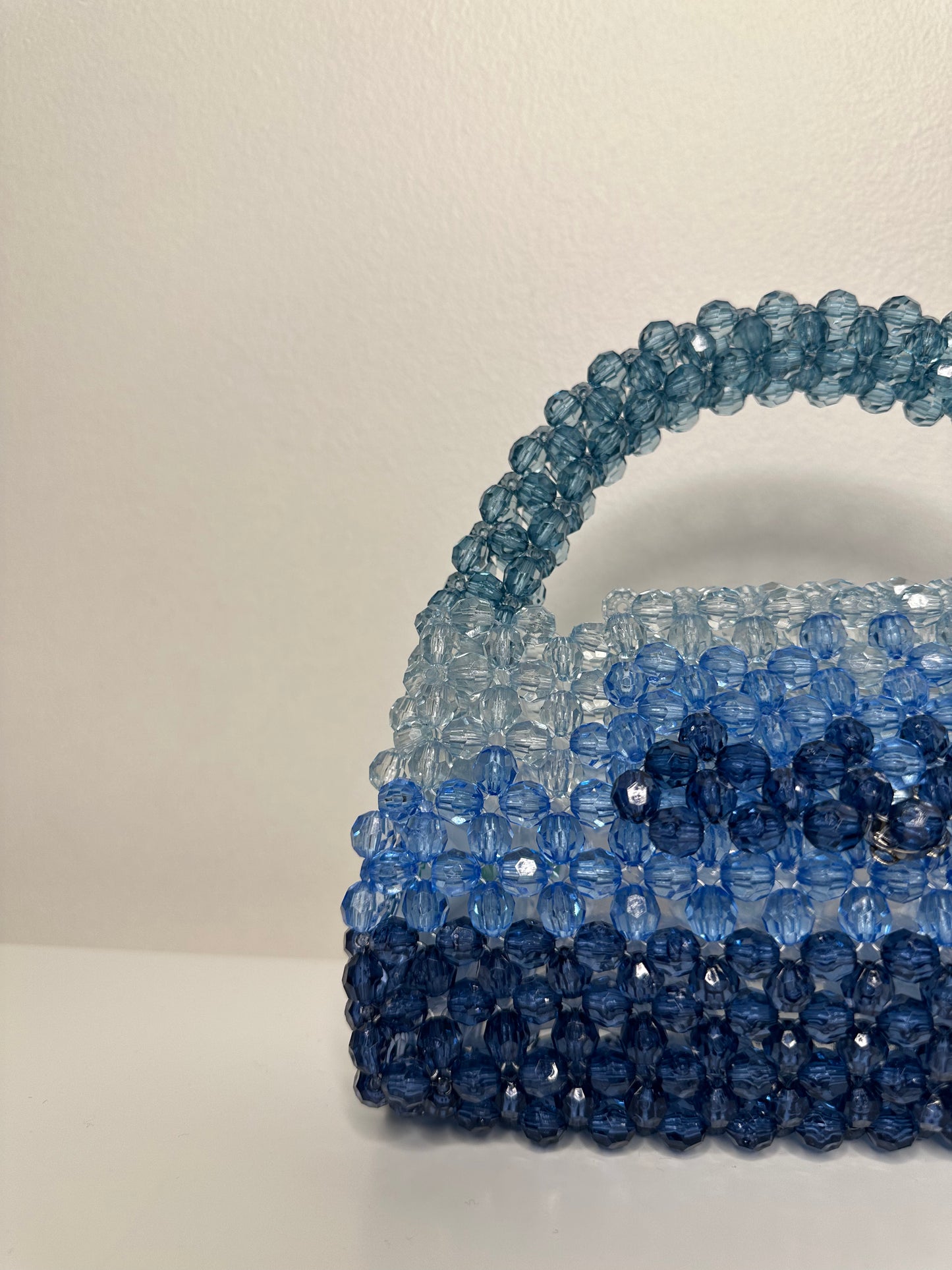 Blue Ombre Beaded Bag