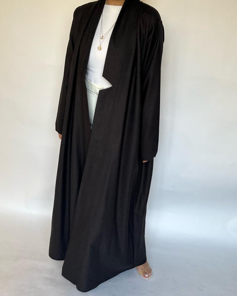 A143 - Winter Dark Brown Abaya