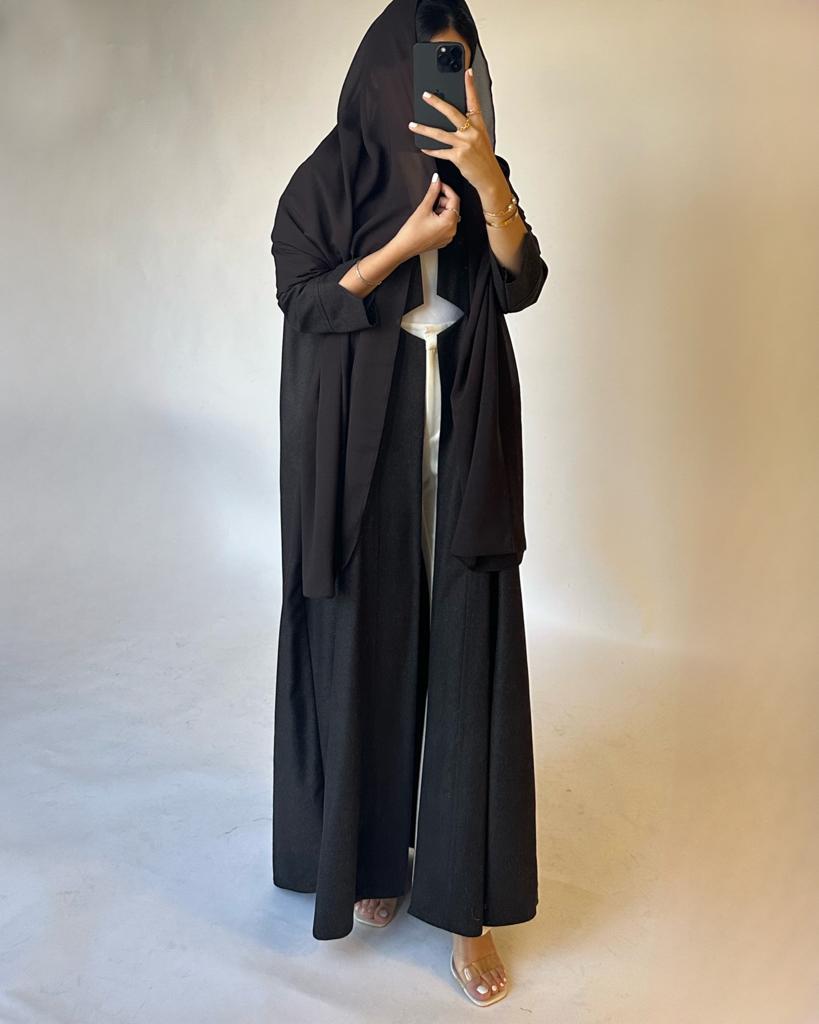 A143 - Winter Dark Brown Abaya