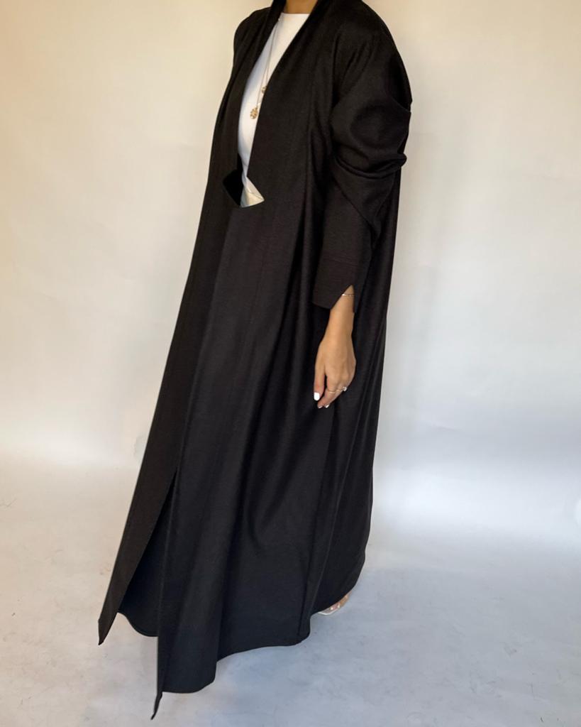 A143 - Winter Dark Brown Abaya