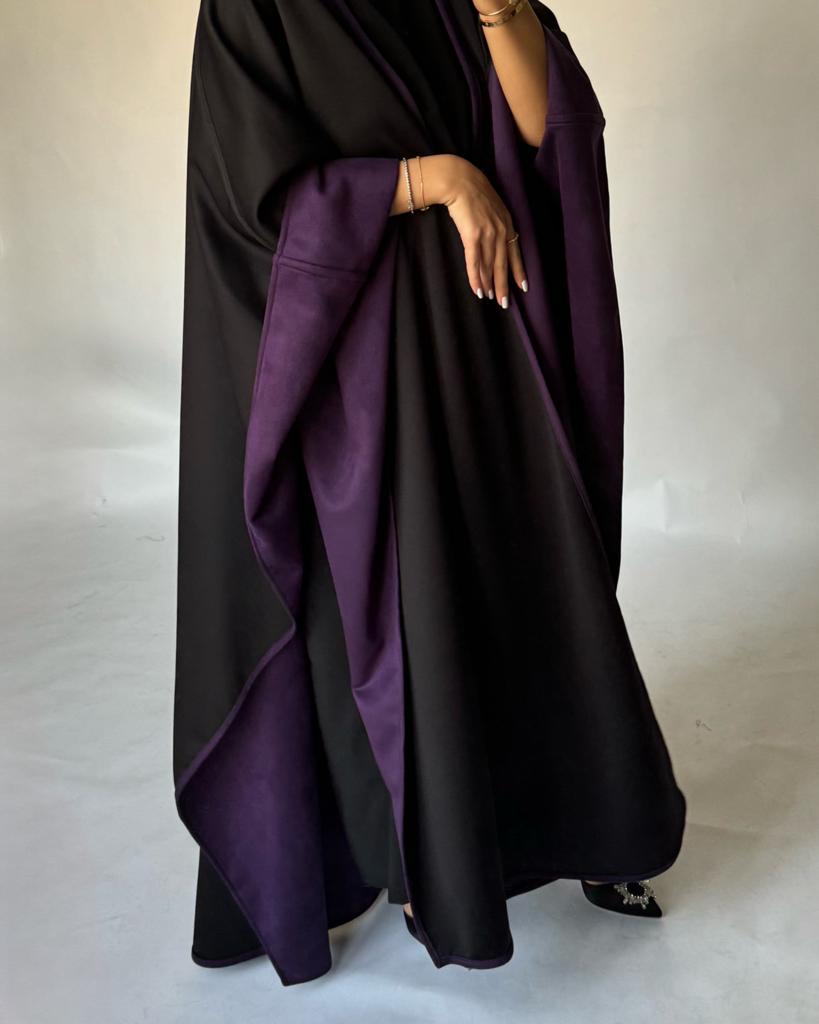 A133 - Black and Purple Double Sided Shamwa Shaal