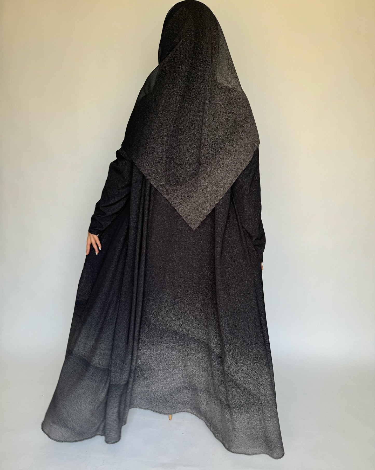 A236 - Black & Grey Abaya