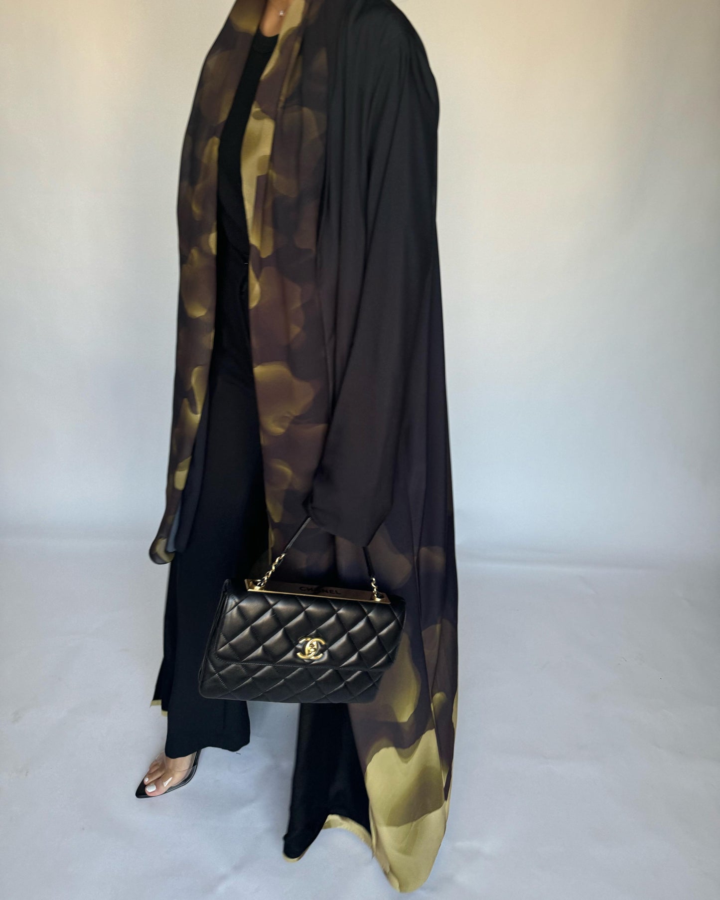 A263 -  Black & Yellow Daily Abaya