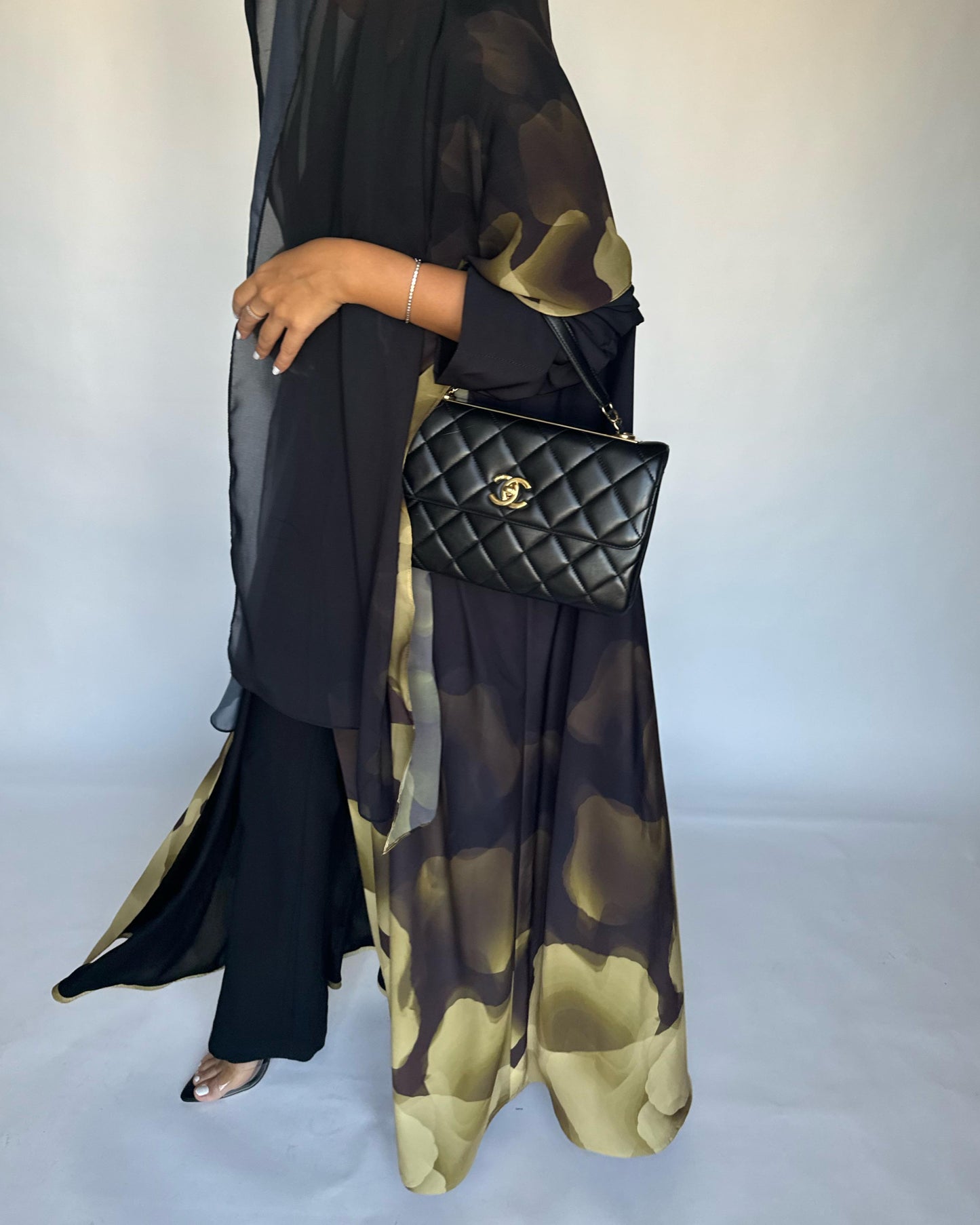 A263 -  Black & Yellow Daily Abaya