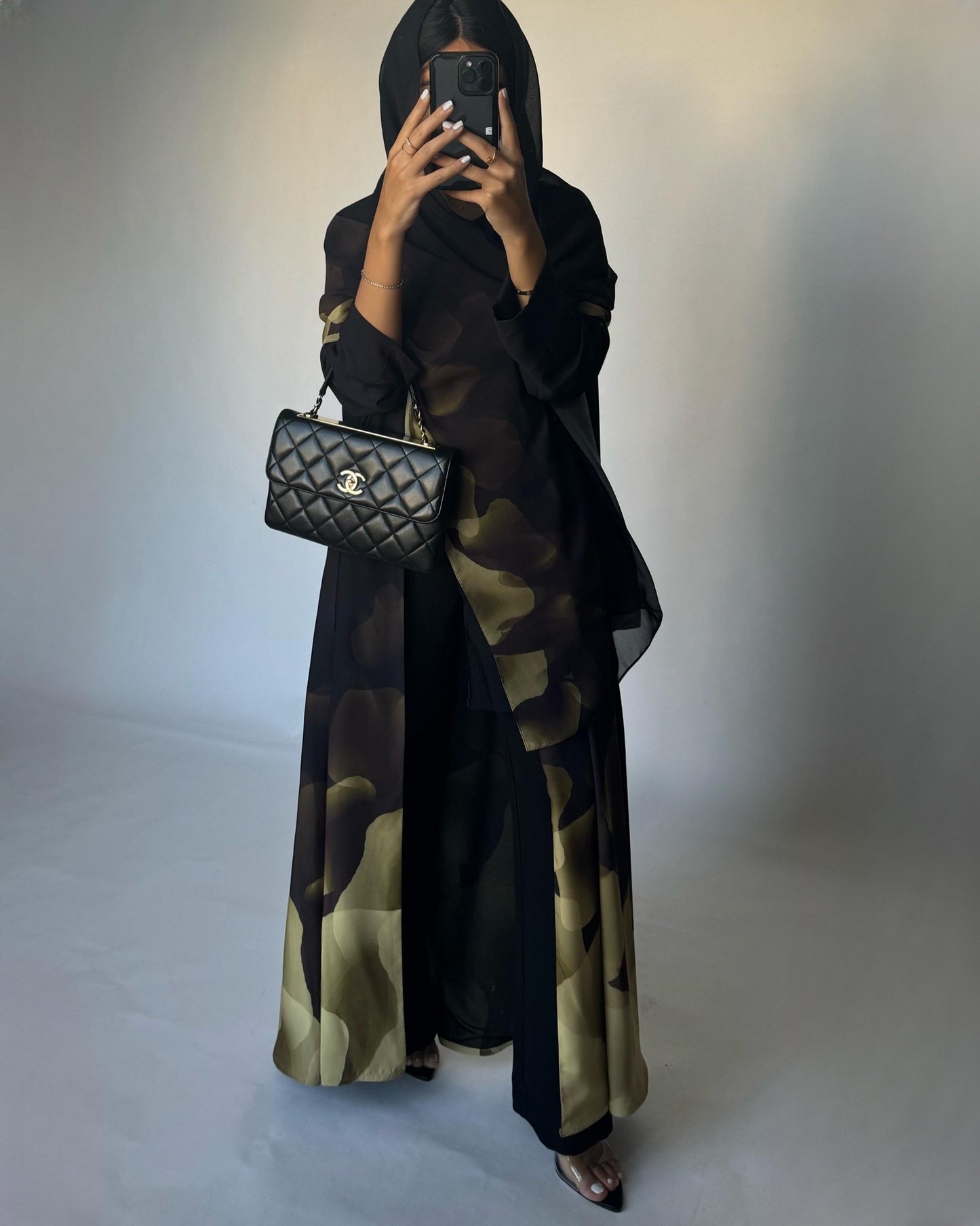 A263 -  Black & Yellow Daily Abaya