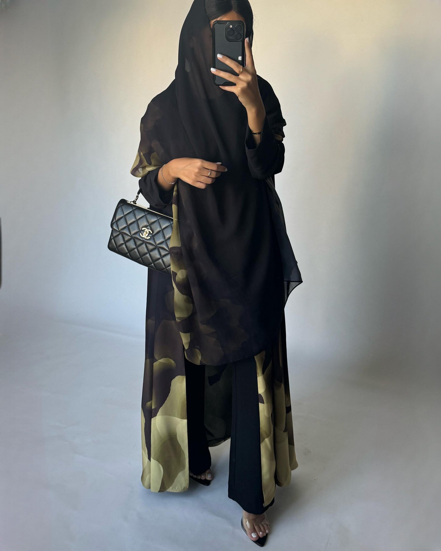 A263 -  Black & Yellow Daily Abaya