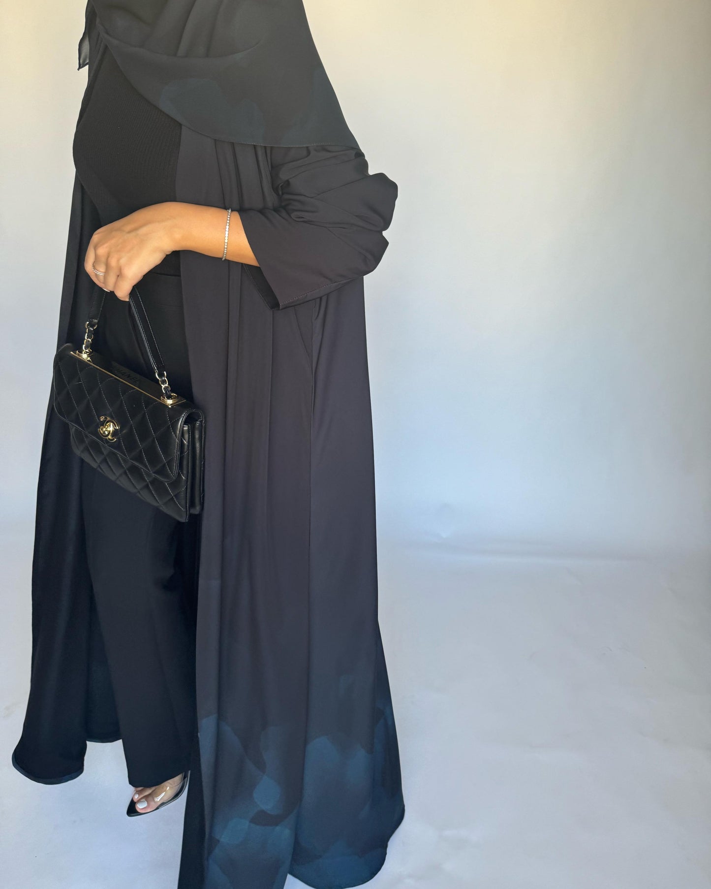 A265 -  Black & Blue Daily Abaya