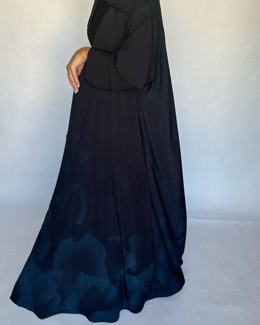 A265 -  Black & Blue Daily Abaya