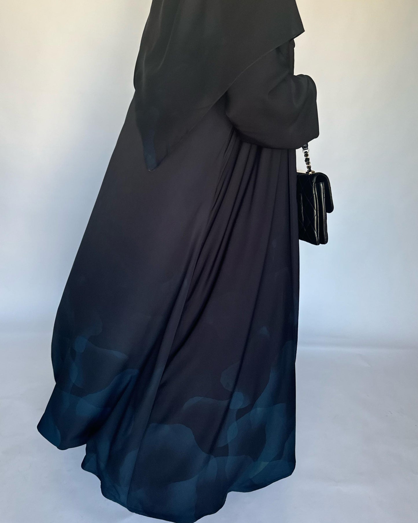 A265 -  Black & Blue Daily Abaya