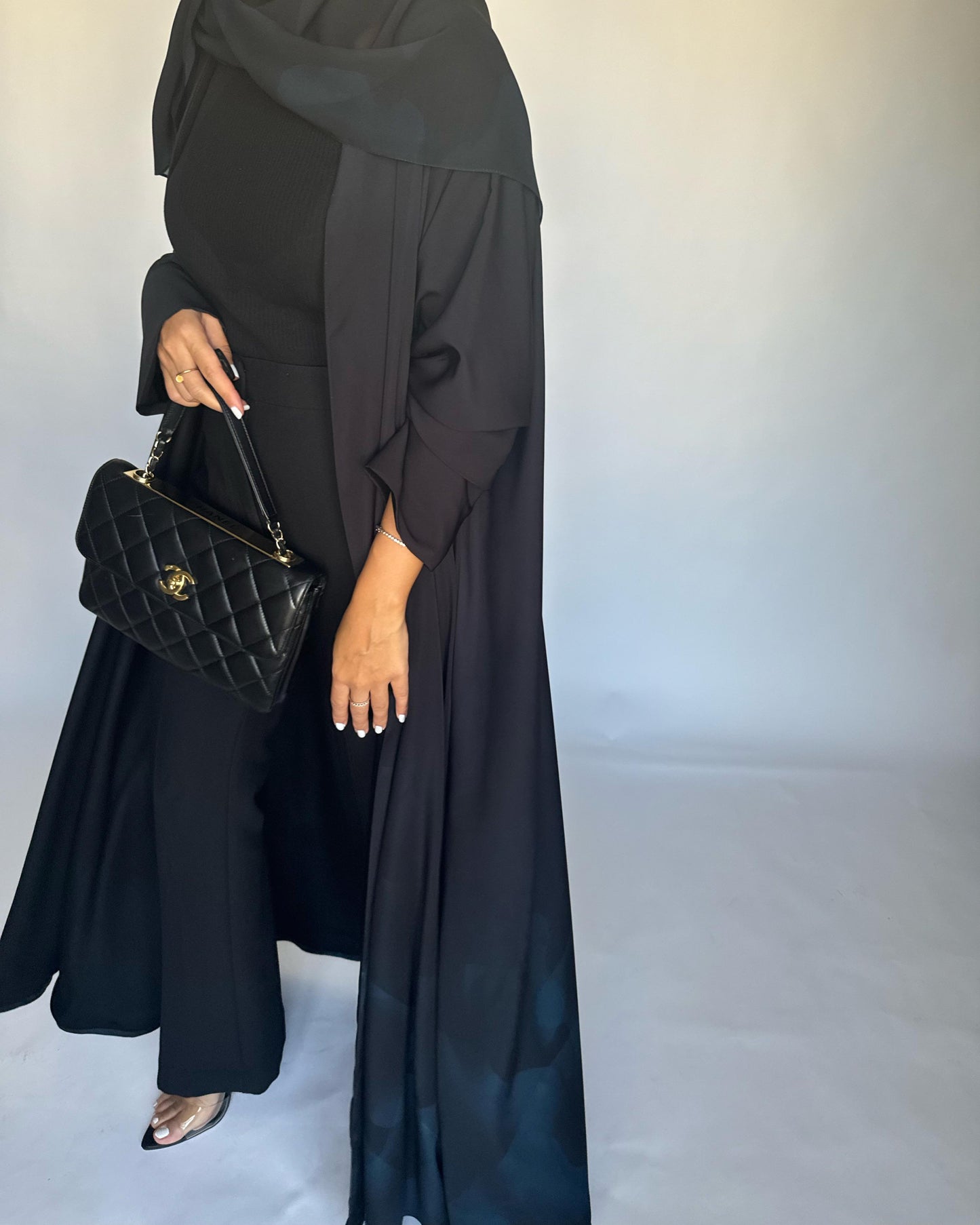 A265 -  Black & Blue Daily Abaya