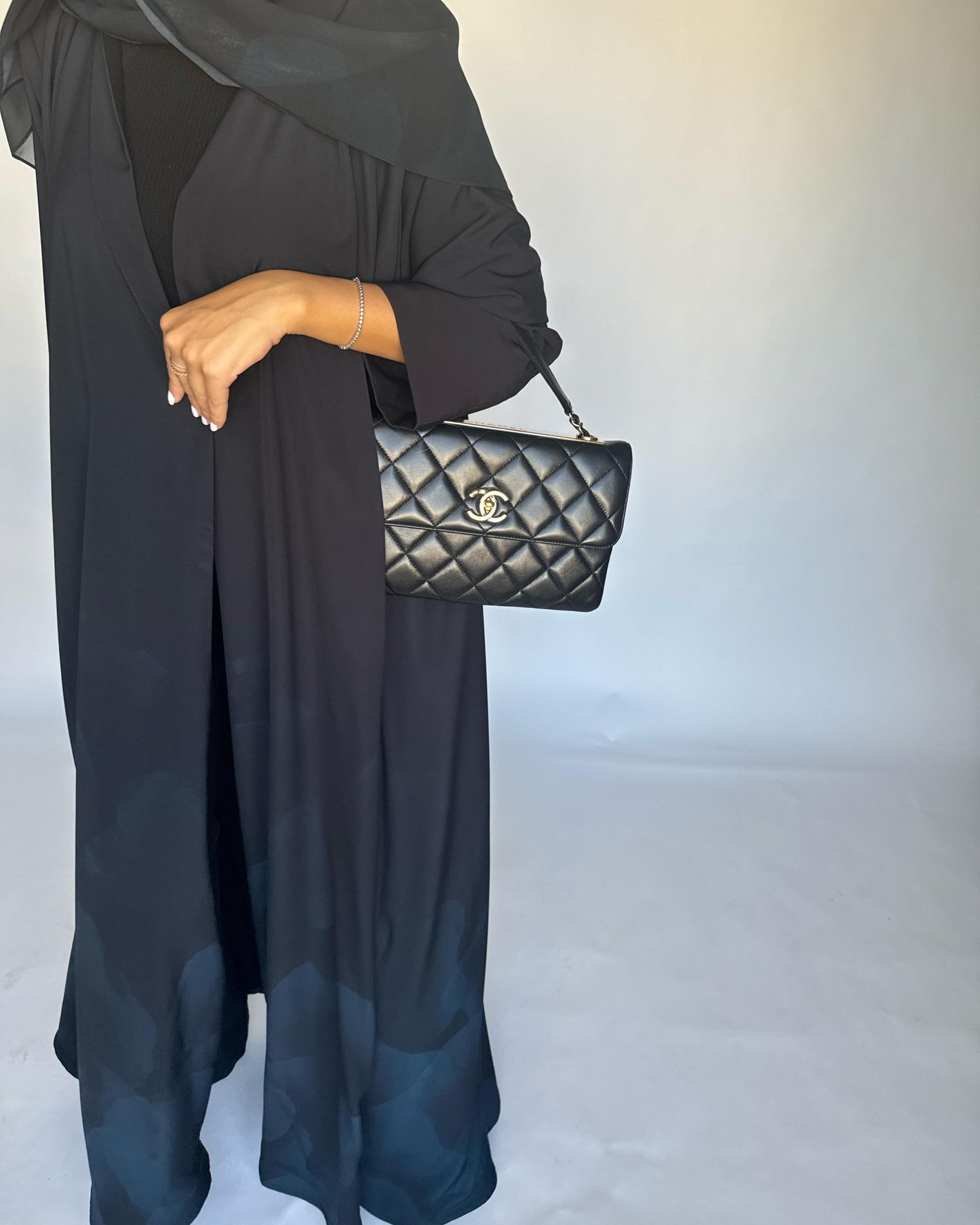 A265 -  Black & Blue Daily Abaya