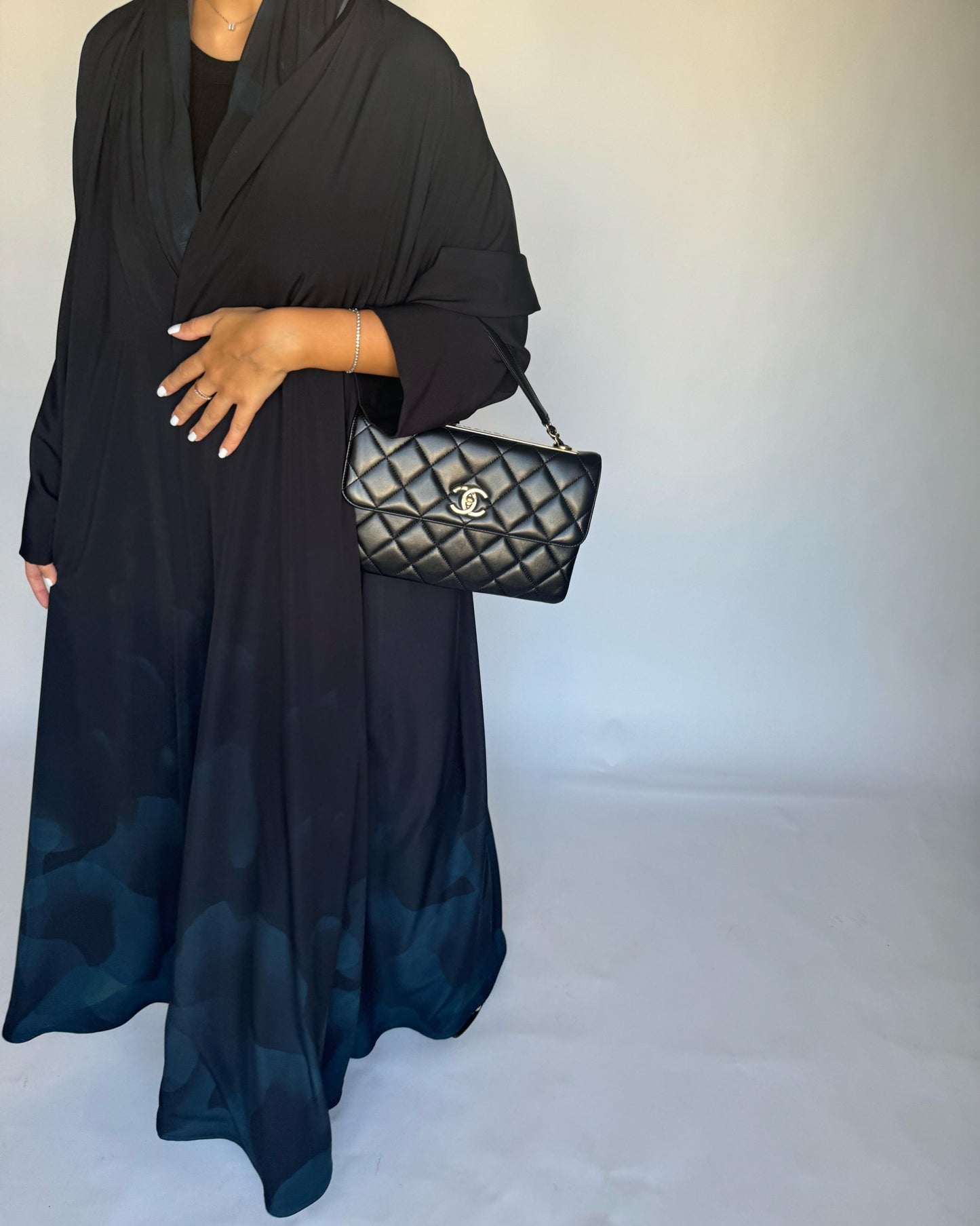 A265 -  Black & Blue Daily Abaya