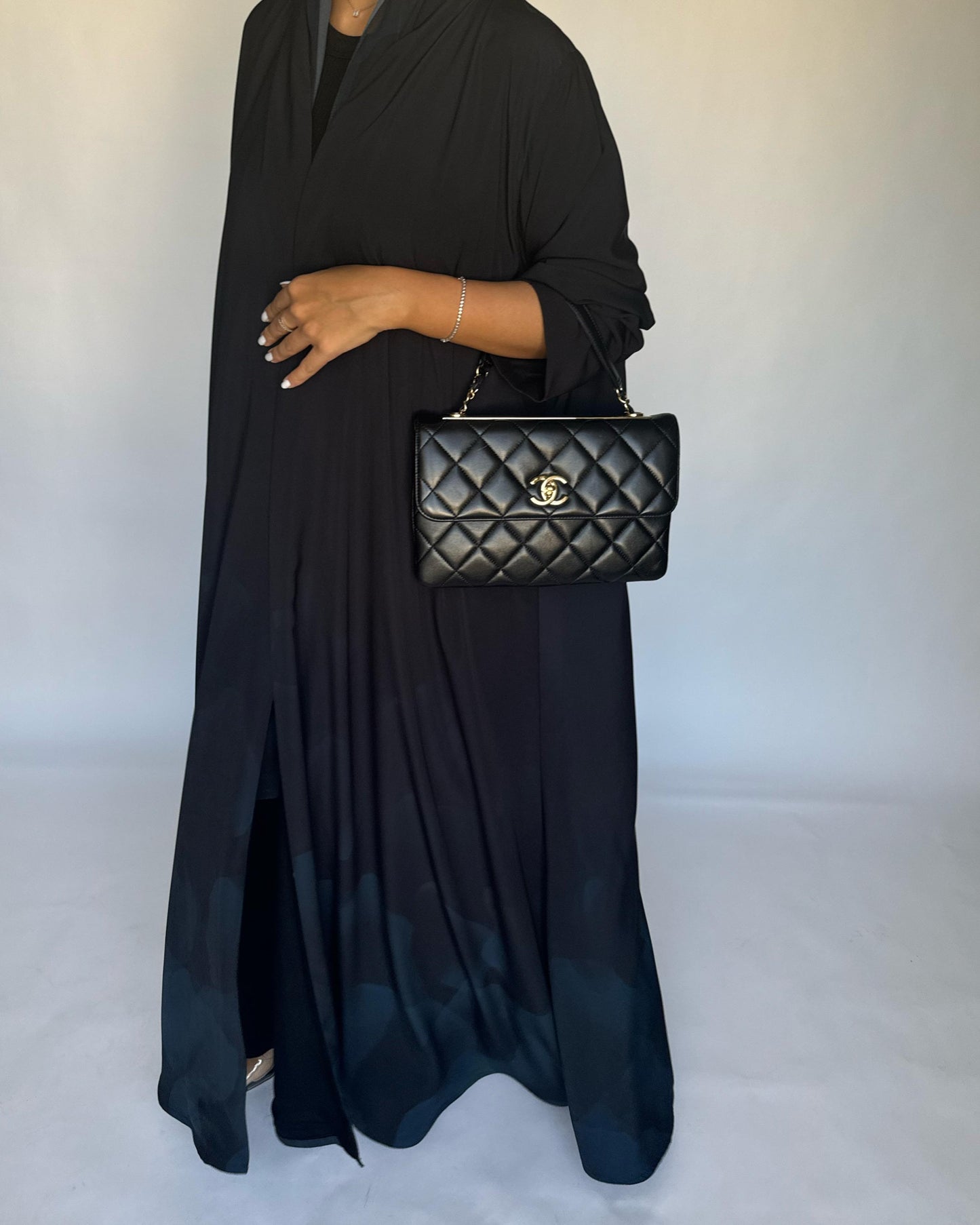 A265 -  Black & Blue Daily Abaya