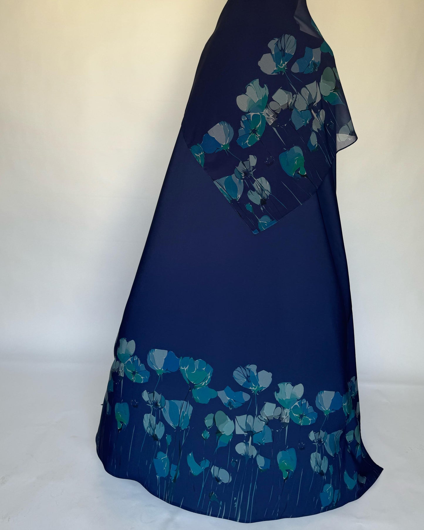 A275 - Blue Flower Abaya