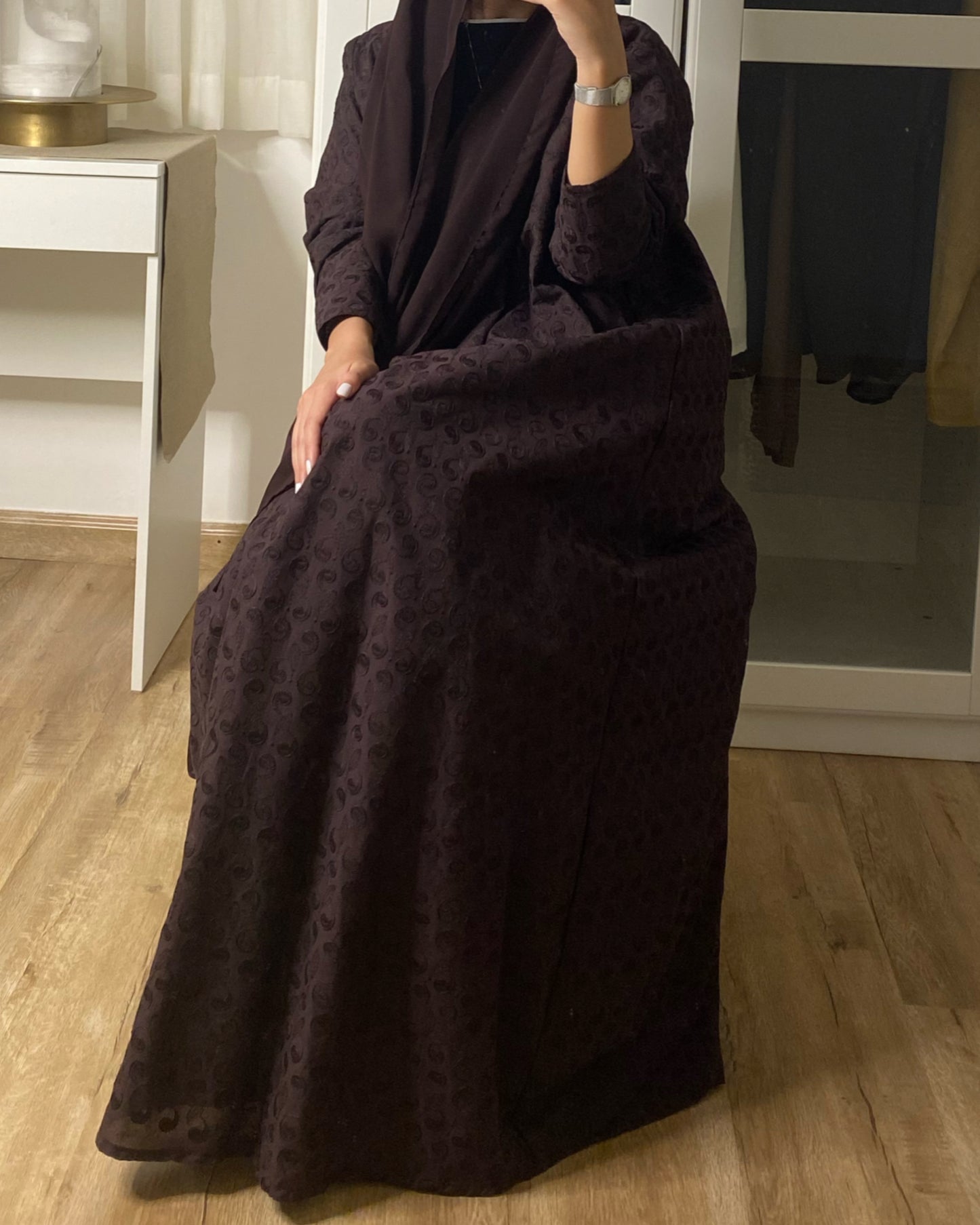 Brown Pattern Abaya